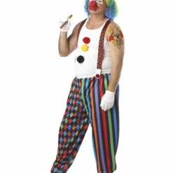Plus Size Cranky The Clown Mens Costume