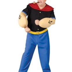 Mens Plus Size Popeye Costume