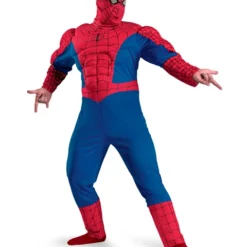 Mens Classic Spider Man Muscle Chest Plus Costume