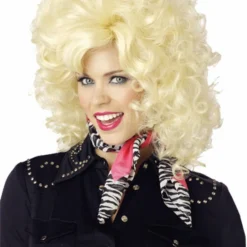Country Western Wig Blonde Adult