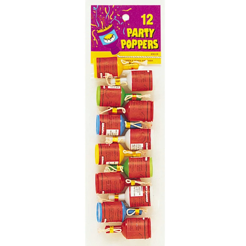 Party Poppers (12 Count)