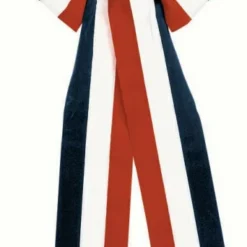 Huge Patriotic Red, White And Blue Velvet Bow