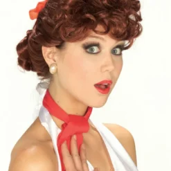 50's Housewife Auburn Wig