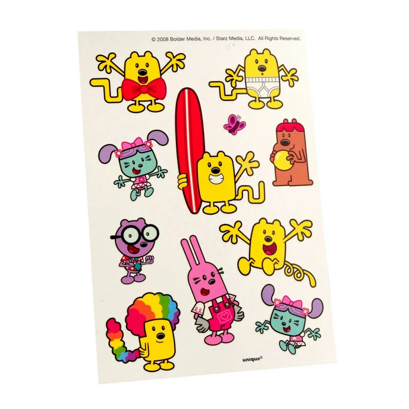 Wow! Wow! Wubbzy! Temporary Tattoos (4 Sheets)