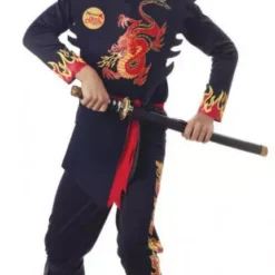 Ninja Of The Black Dragon Child Costume