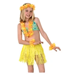 Yellow Mini Skirt Set Costume For Child