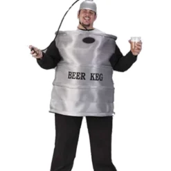Mens Plus Size Beer Keg Costume