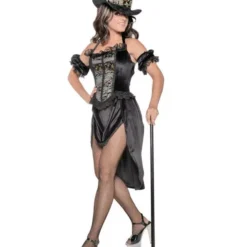 Moulin Rouge With Hat Adult Costume