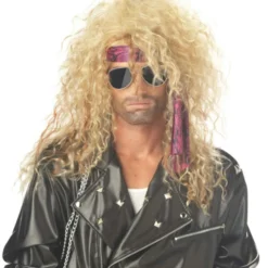 Heavy Metal Rocker Blonde Adult Wig
