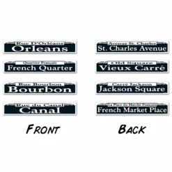 Mardi Gras Street Sign Cutouts (4 Count)