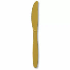 Glittering Gold (Gold) Heavy Weight Knives (24 Count)