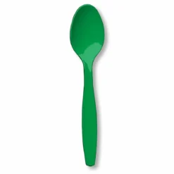 Emerald Green (Green) Heavy Weight Spoons (24 Count)
