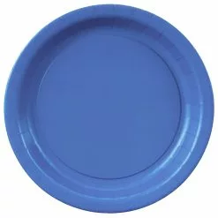 True Blue (Blue) Paper Dessert Plates (24 Count)
