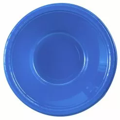 True Blue (Blue) Plastic Bowls (20 Count)