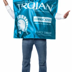Trojan Lubricated Condom Wrapper Adult Costume