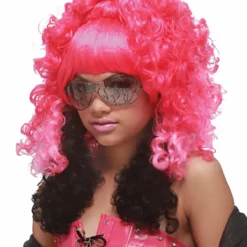 Rap Princess (Pink/Black) Adult Wig