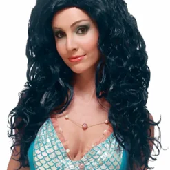 Aqua Bella (Black) Adult Wig