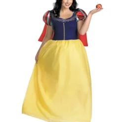 Womens Deluxe Snow White Plus Costume