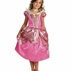Deluxe Shimmer Disney Sleeping Beauty Aurora Girls Costume