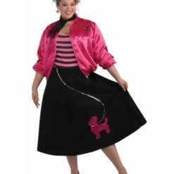 50s Poodle Skirt Plus Size Set Costume
