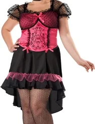 Womens Saloon Gal Plus Size Costume