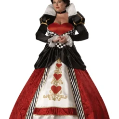 Plus Size Elite Queen Of Hearts Costume For Adult