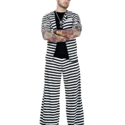 Mens Plus Size Prison Playa Costume