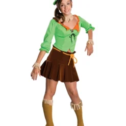 Wizard Of Oz Tween Girl Scarecrow Costume