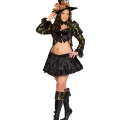 Sexy Tea Party Tease Mad Hatter Adult Plus Size Deluxe Costume
