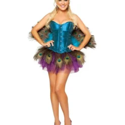 Deluxe Sexy Bridget By Roma Peachick Women's Peacock Costume