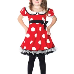 Girls Adorable Miss Mouse Costume